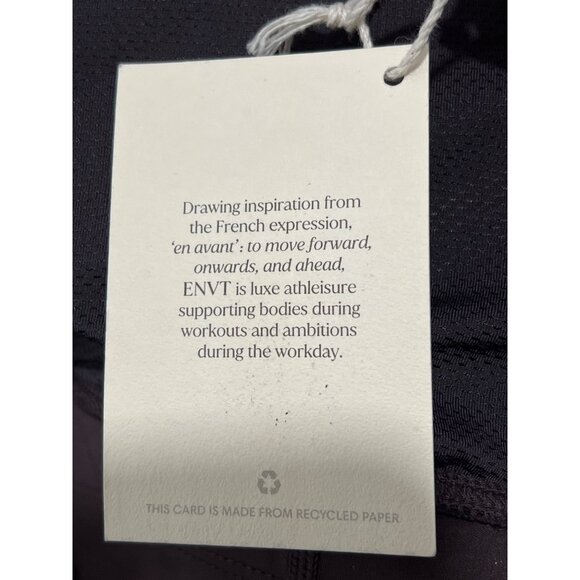 ENVT Piper Dark Brown Sports Bra Top High Neck Racerback Nylon/Spandex Blend S - Picture 7 of 7